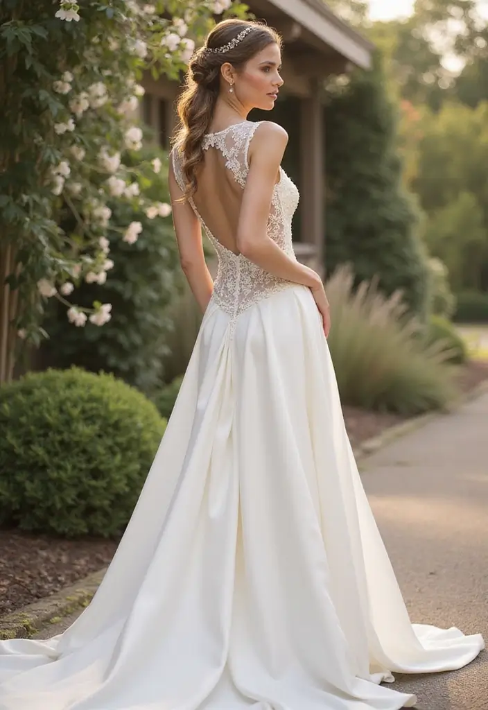 30 Gorgeous Wedding Ponytail Hairstyles That Are Surprisingly Elegant - 10. Classic Ponytail with a Side Braid