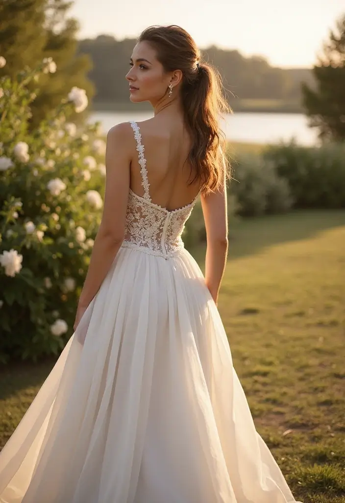 30 Gorgeous Wedding Ponytail Hairstyles That Are Surprisingly Elegant - 13. Windswept Ponytail with Volume