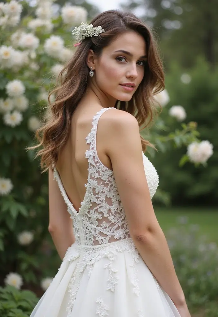 30 Half Up Half Down Wedding Hairstyles That Look Gorgeous in Photos 7 30 Half Up Half Down Wedding Hairstyles That Look Gorgeous in Photos - 7. Messy Half Up with Textured Curls