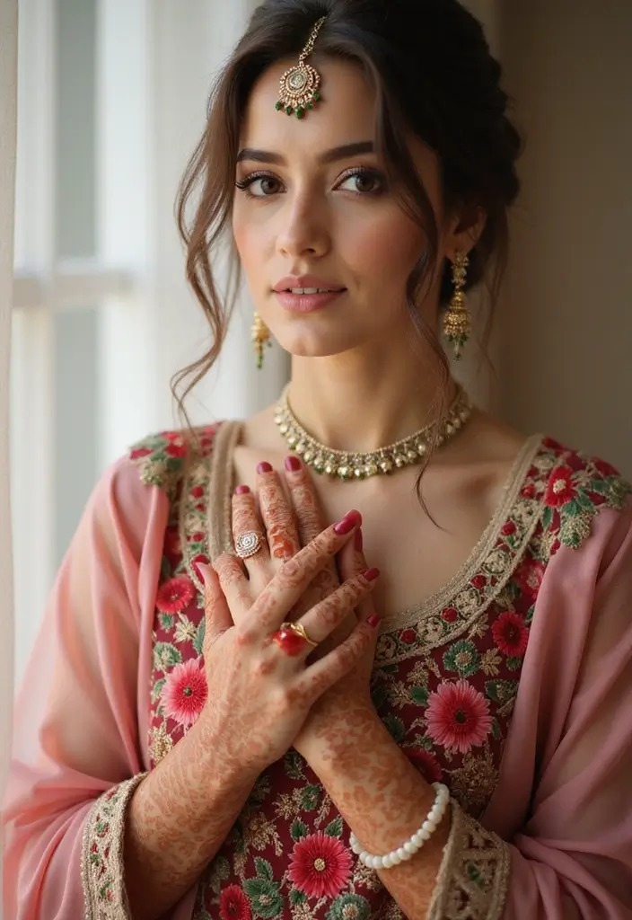 30 Latest Mehndi Designs for Weddings That Brides Can’t Resist 1 30 Latest Mehndi Designs for Weddings That Brides Can’t Resist - 1. Floral Fantasy