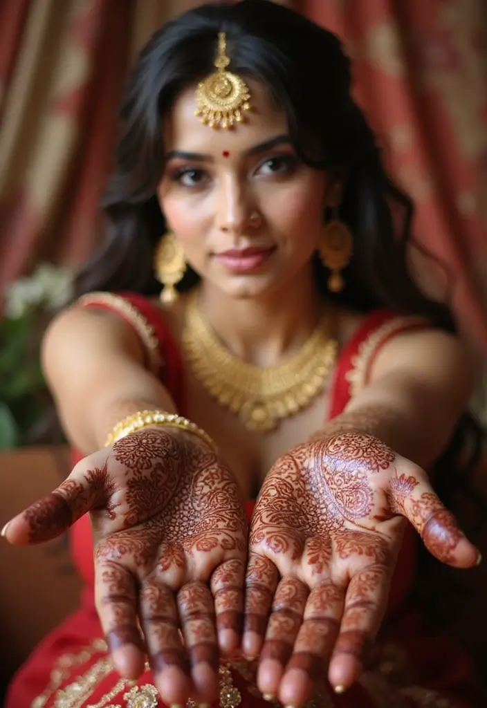 30 Latest Mehndi Designs for Weddings That Brides Can’t Resist 18 30 Latest Mehndi Designs for Weddings That Brides Can’t Resist - 18. Ethnic Patterns