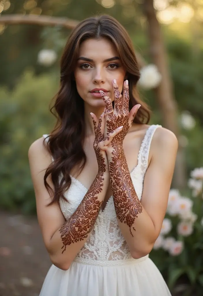 30 Latest Mehndi Designs for Weddings That Brides Can’t Resist 24 30 Latest Mehndi Designs for Weddings That Brides Can’t Resist - 24. Nature-Inspired Designs