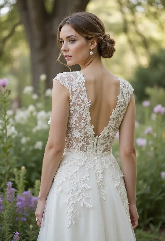 30 Low Bun Wedding Hairstyles That Look Effortlessly Chic 25 30 Low Bun Wedding Hairstyles That Look Effortlessly Chic - 25. Low Bun with Subtle Highlights
