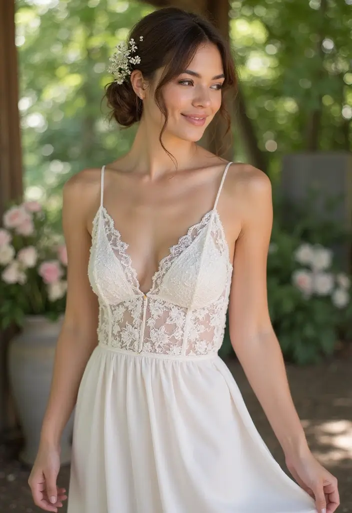 30 Low Bun Wedding Hairstyles That Look Effortlessly Chic 4 30 Low Bun Wedding Hairstyles That Look Effortlessly Chic - 4. Messy Low Bun