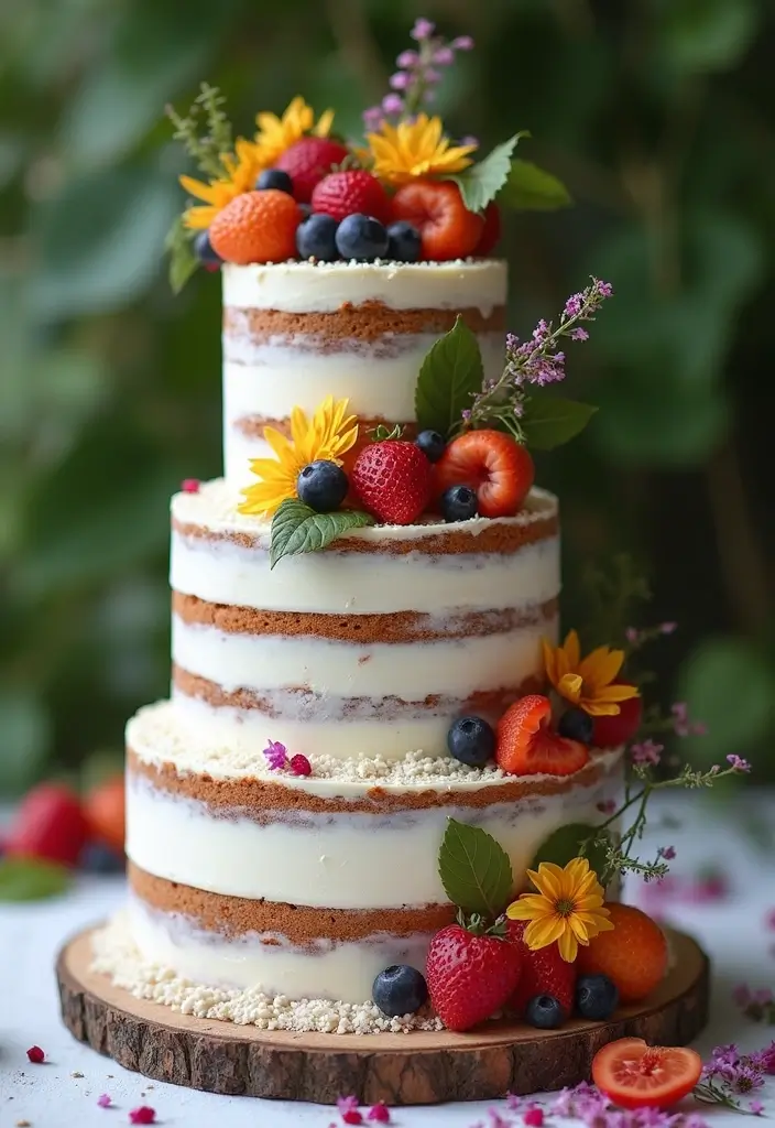 30 Minimalist Wedding Cake Designs That Are Pure Perfection - 26. Vegan Minimalist Cakes