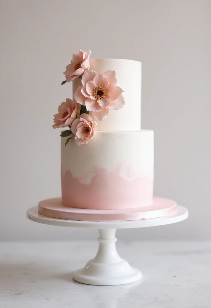 30 Minimalist Wedding Cake Designs That Are Pure Perfection - 3. Monochrome Magic