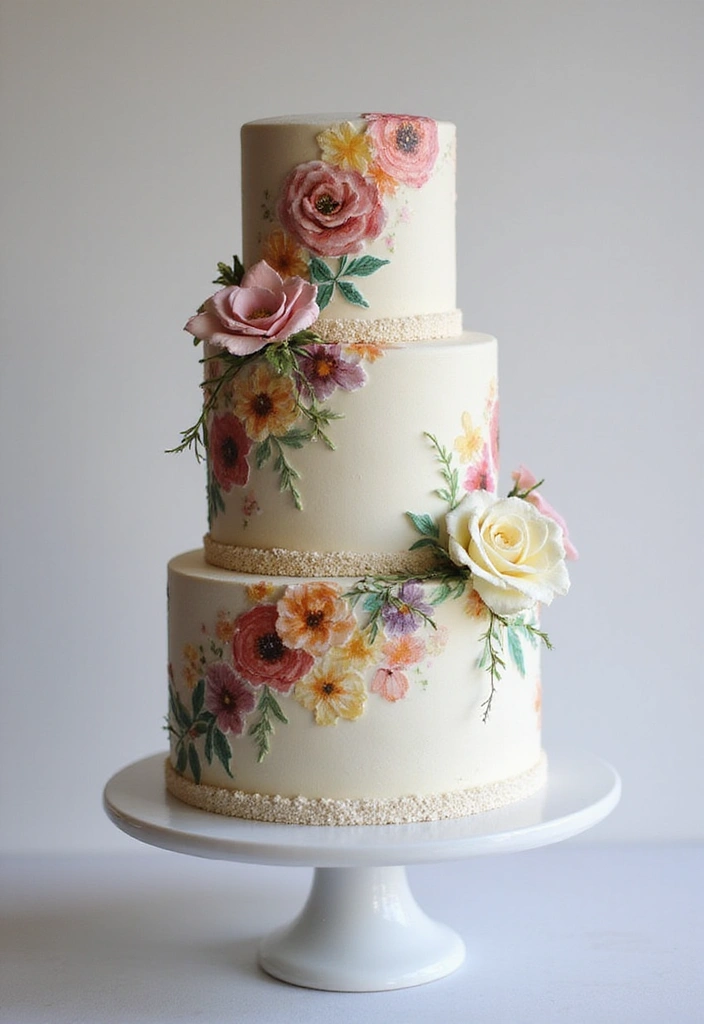 30 Minimalist Wedding Cake Designs That Are Pure Perfection - 9. Edible Art