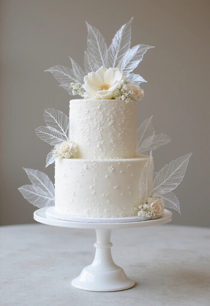 30 Modern Wedding Cake Designs for Stylish Couples 10 30 Modern Wedding Cake Designs for Stylish Couples - 10. Transparent Elements