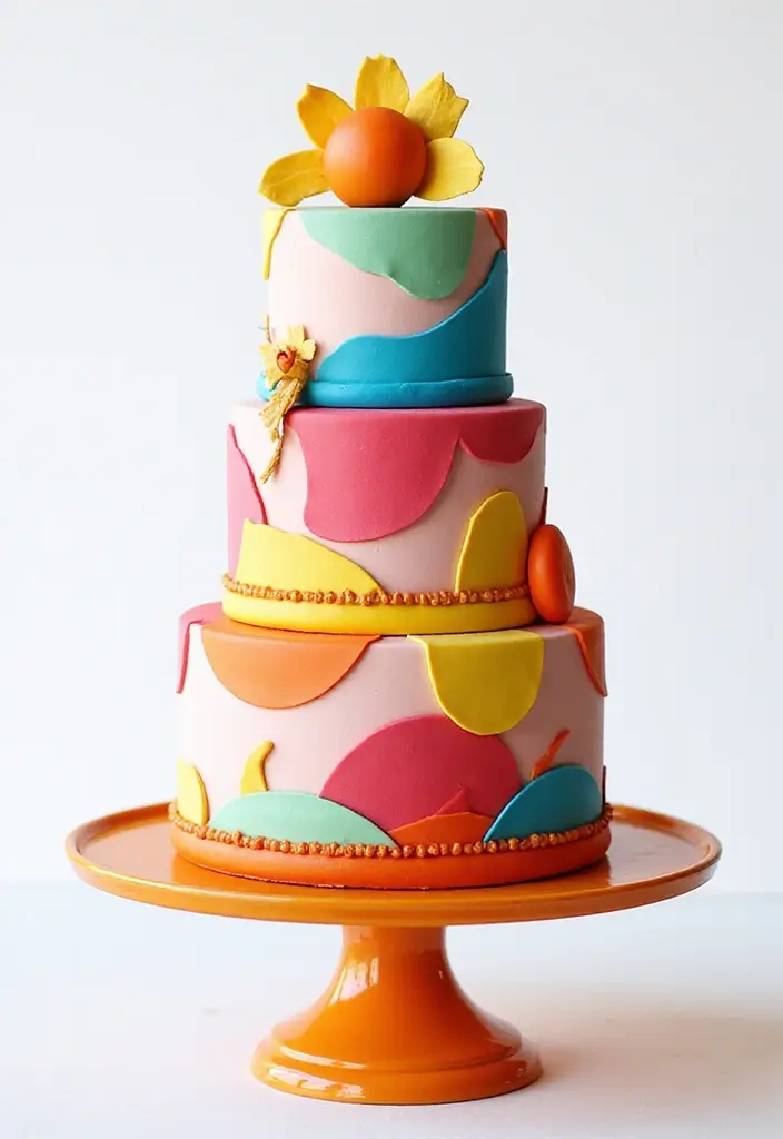 30 Modern Wedding Cake Designs for Stylish Couples 16 30 Modern Wedding Cake Designs for Stylish Couples - 16. Playful Shapes
