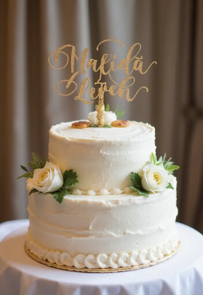 30 Modern Wedding Cake Designs for Stylish Couples 17 30 Modern Wedding Cake Designs for Stylish Couples - 17. Cake Toppers with Personality