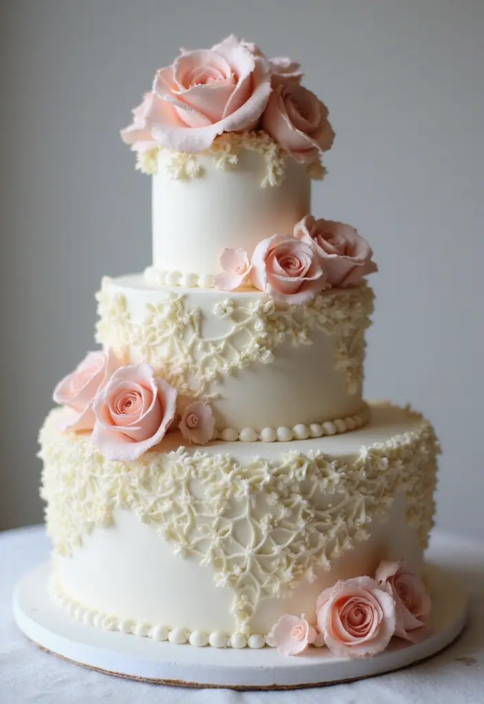 30 Modern Wedding Cake Designs for Stylish Couples 27 30 Modern Wedding Cake Designs for Stylish Couples - 27. Frosting Techniques