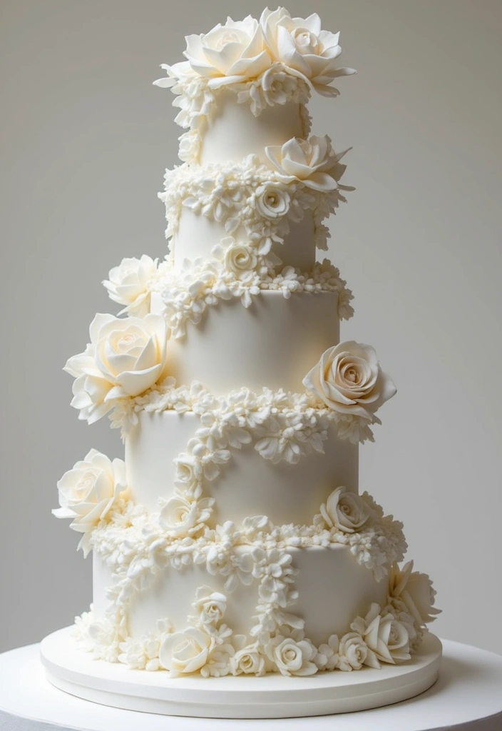 30 Modern Wedding Cake Designs for Stylish Couples 29 30 Modern Wedding Cake Designs for Stylish Couples - 29. Sculptural Designs