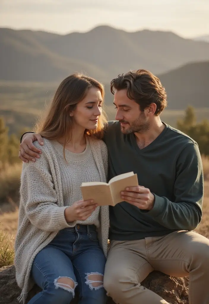 30 Outdoor Pre-Wedding Photoshoot Ideas That Feel Natural and Candid - 17. Heartfelt Handwritten Notes