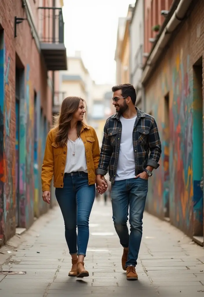 30 Outdoor Pre-Wedding Photoshoot Ideas That Feel Natural and Candid - 6. Urban Jungle Vibes