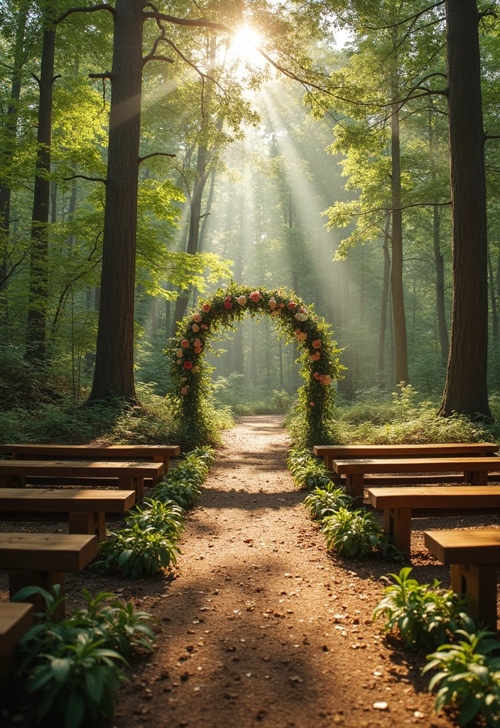 30 Outdoor Wedding Ideas Perfect for Nature-Loving Couples - 1. Woodland Ceremony