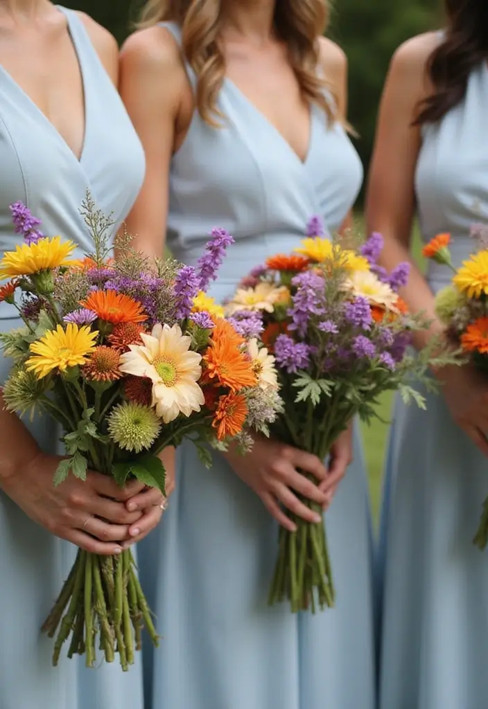 30 Outdoor Wedding Ideas Perfect for Nature-Loving Couples - 15. Wildflower Bouquets
