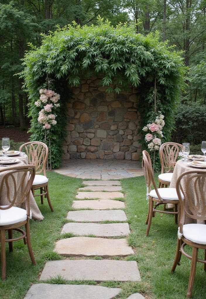 30 Outdoor Wedding Ideas Perfect for Nature-Loving Couples - 16. Natural Stone Decor