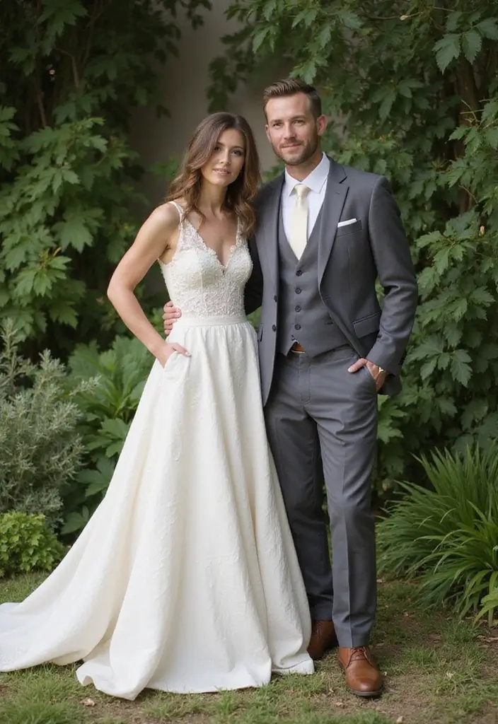 30 Outdoor Wedding Ideas Perfect for Nature-Loving Couples - 2. Eco-Friendly Wedding Attire