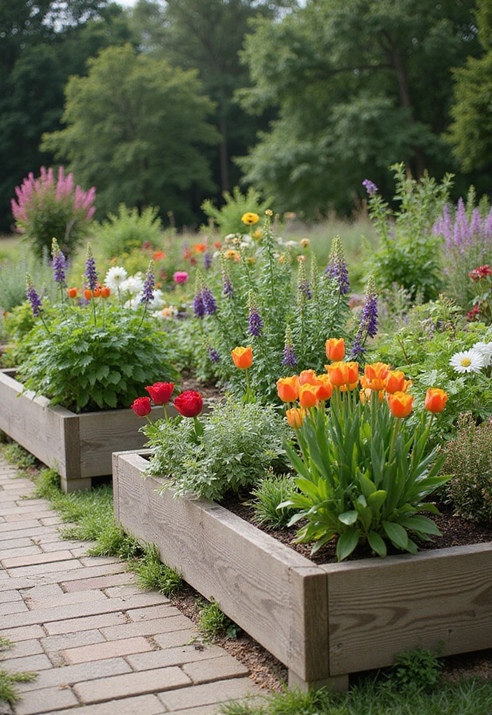30 Outdoor Wedding Ideas Perfect for Nature-Loving Couples - 22. Raised Garden Beds for Decor
