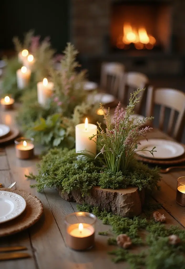 30 Outdoor Wedding Ideas Perfect for Nature-Loving Couples - 3. Natural Centerpieces
