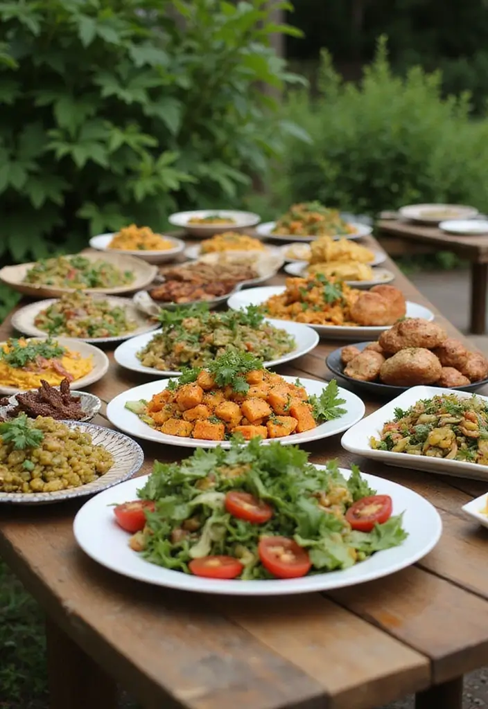 30 Outdoor Wedding Ideas Perfect for Nature-Loving Couples - 7. Sustainable Catering