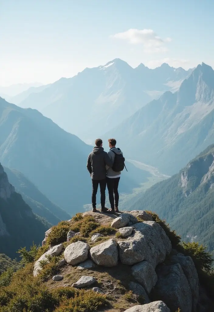 30 Pre-Wedding Casamento Photo Ideas That Capture Pure Love 12 30 Pre-Wedding Casamento Photo Ideas That Capture Pure Love - 12. Mountain Adventure