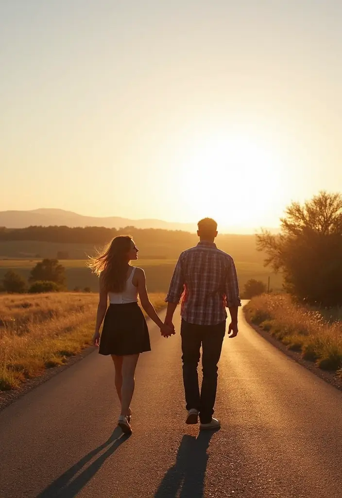 30 Pre-Wedding Casamento Photo Ideas That Capture Pure Love 17 30 Pre-Wedding Casamento Photo Ideas That Capture Pure Love - 17. Country Road Love