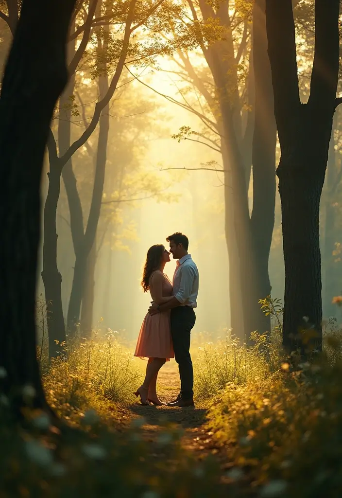 30 Pre-Wedding Casamento Photo Ideas That Capture Pure Love 2 30 Pre-Wedding Casamento Photo Ideas That Capture Pure Love - 2. Whimsical Woodland Wonder