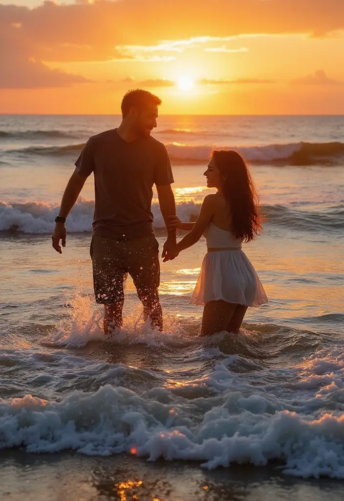 30 Pre-Wedding Casamento Photo Ideas That Capture Pure Love 3 30 Pre-Wedding Casamento Photo Ideas That Capture Pure Love - 3. Beach Bliss