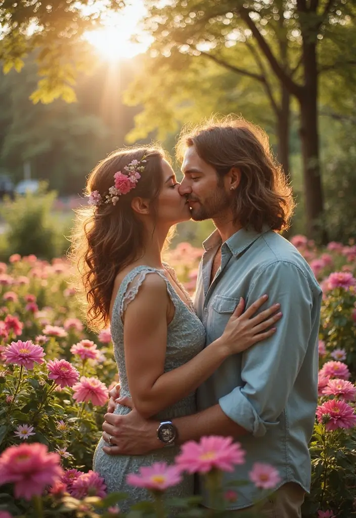 30 Pre-Wedding Casamento Photo Ideas That Capture Pure Love 6 30 Pre-Wedding Casamento Photo Ideas That Capture Pure Love - 6. Floral Fantasy