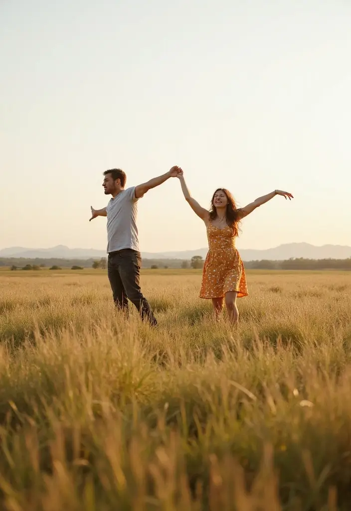 30 Pre-Wedding Casamento Photo Ideas That Capture Pure Love 9 30 Pre-Wedding Casamento Photo Ideas That Capture Pure Love - 9. Field of Dreams