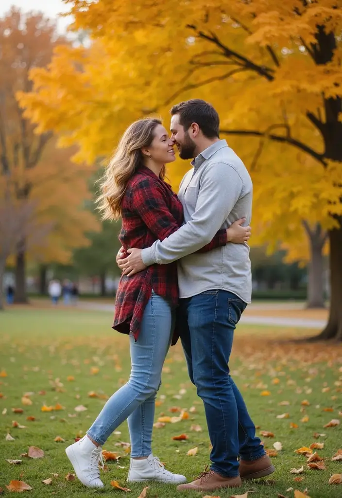 30 Romantic Pre-Wedding Poses That Capture Your Love Story Perfectly 15 30 Romantic Pre-Wedding Poses That Capture Your Love Story Perfectly - 15. The Back Hug