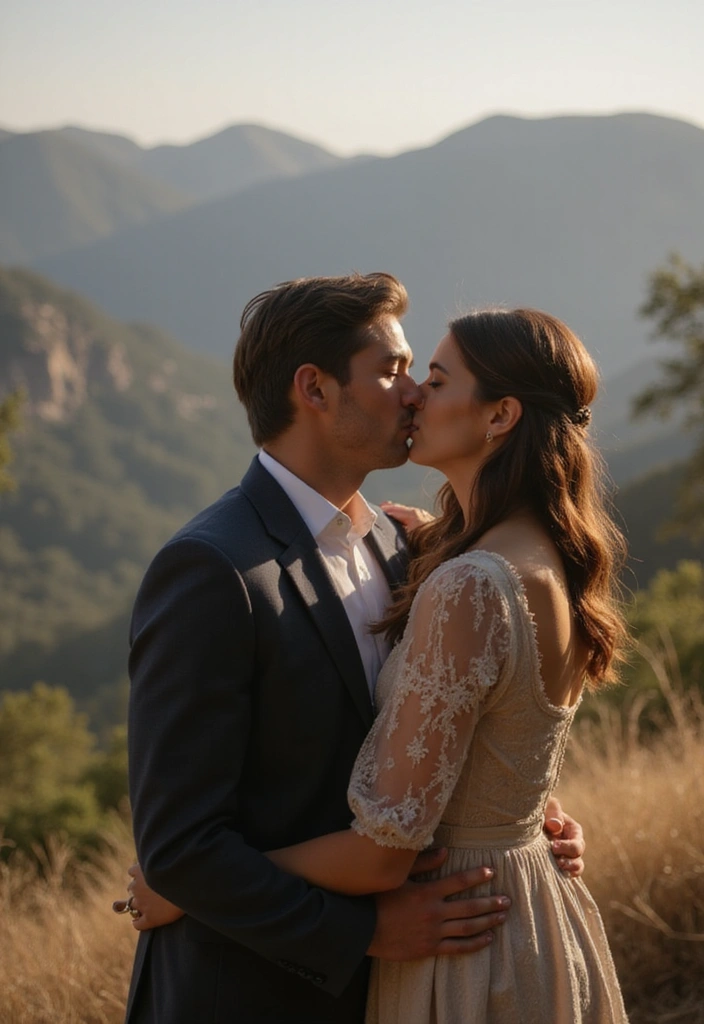 30 Romantic Pre-Wedding Poses That Capture Your Love Story Perfectly 22 30 Romantic Pre-Wedding Poses That Capture Your Love Story Perfectly - 22. The Classic Kiss