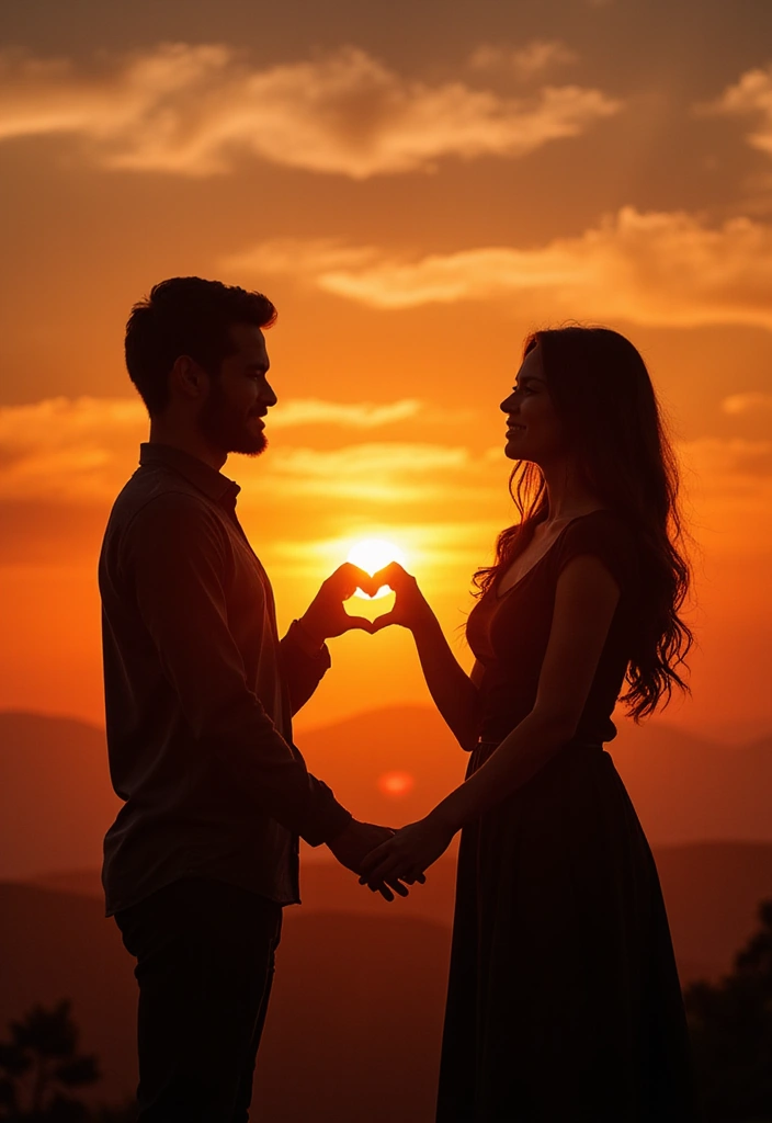 30 Romantic Pre-Wedding Poses That Capture Your Love Story Perfectly 7 30 Romantic Pre-Wedding Poses That Capture Your Love Story Perfectly - 7. The Heart-Shaped Hands