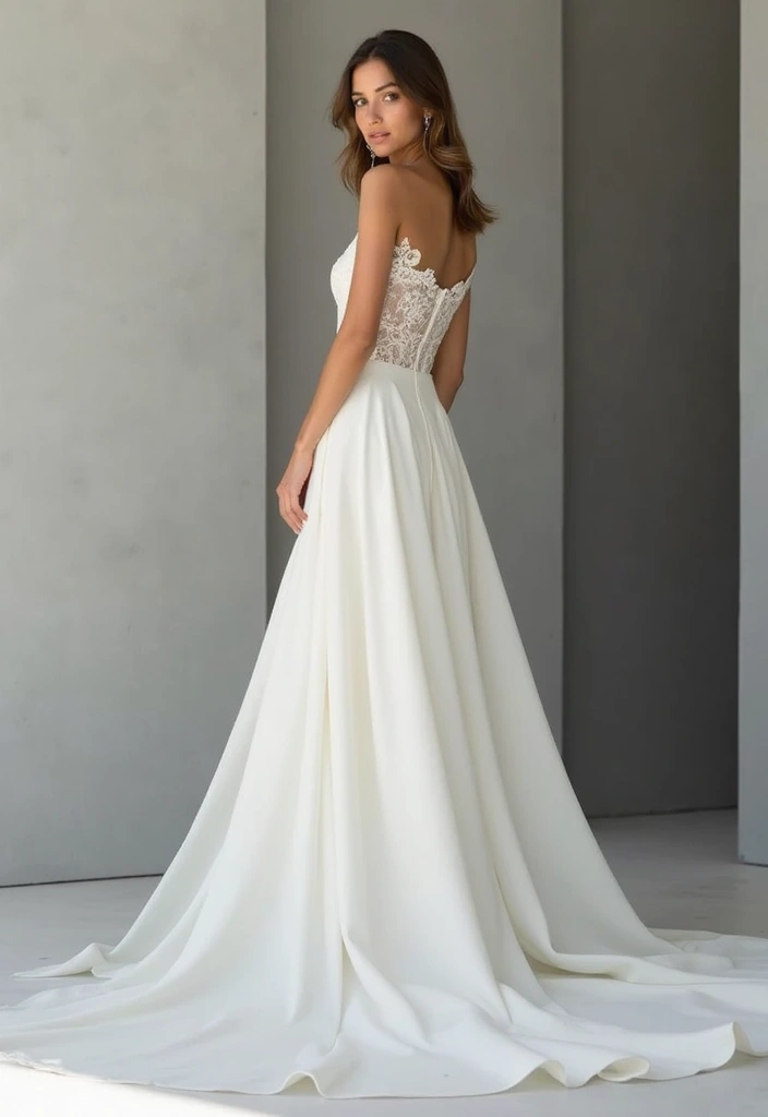 30 Romantic Wedding Dresses That Feel Straight Out of a Dream - 15. Minimalist Elegance