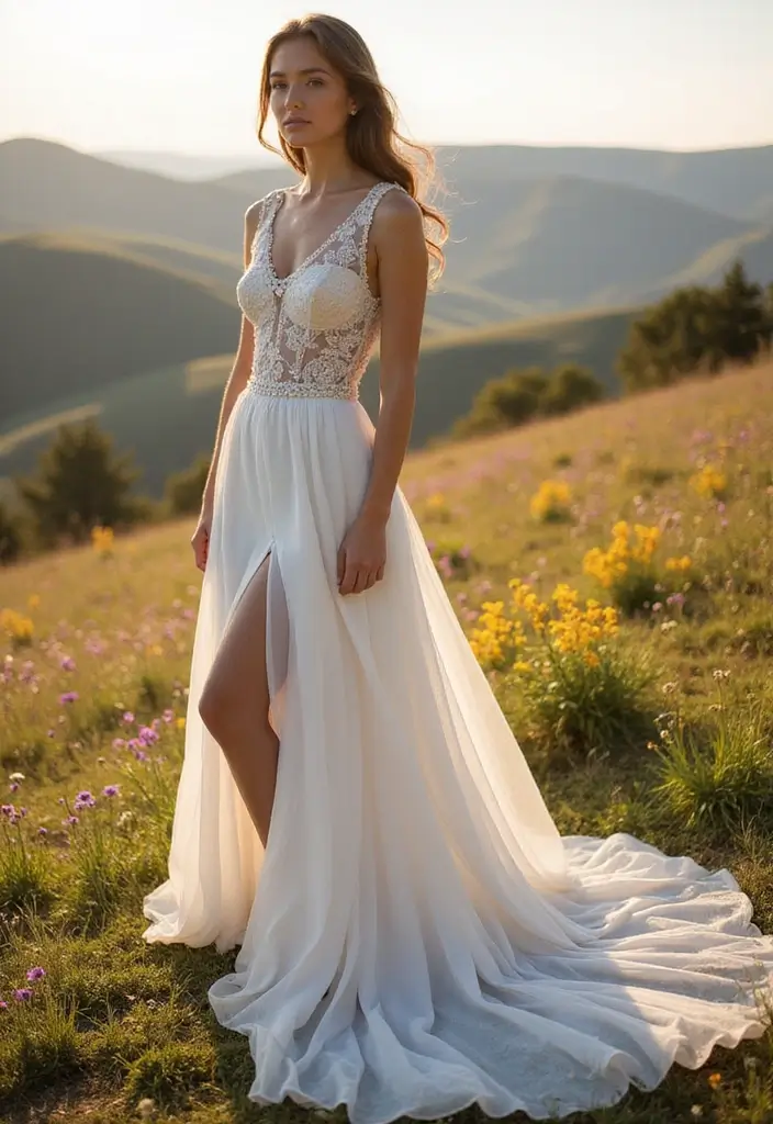 30 Romantic Wedding Dresses That Feel Straight Out of a Dream - 17. High-Low Hem Bliss