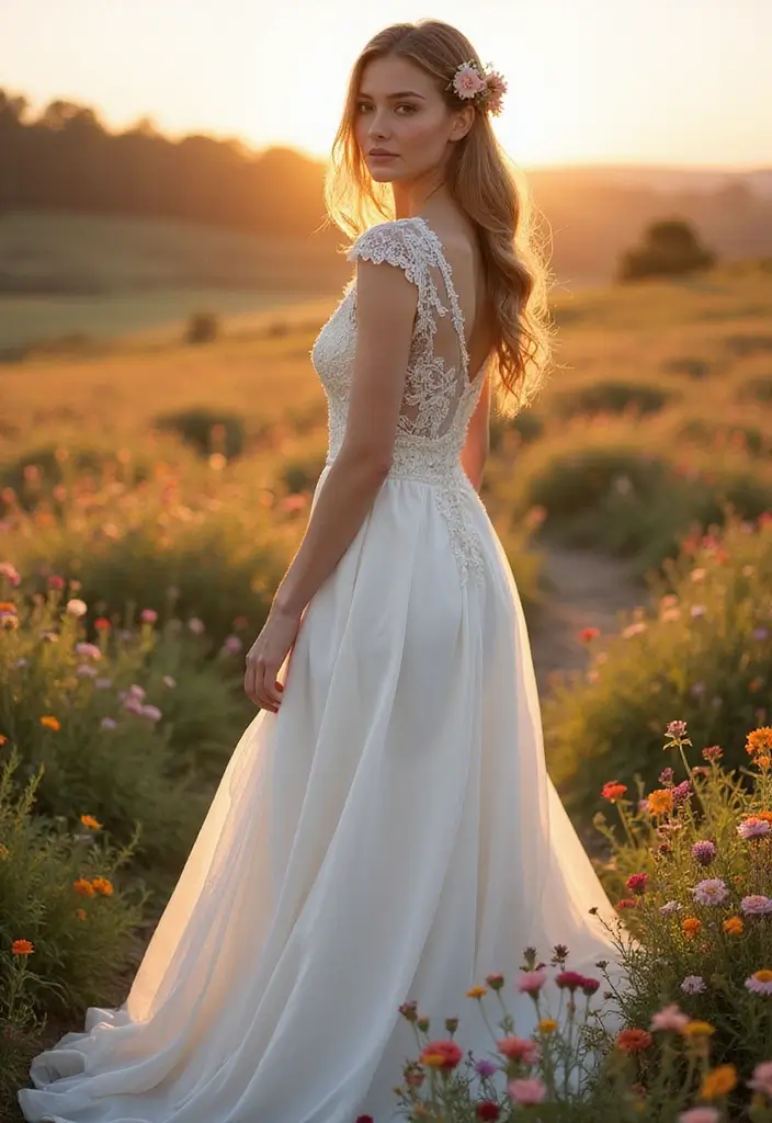 30 Romantic Wedding Dresses That Feel Straight Out of a Dream - 19. Cap Sleeve Romance