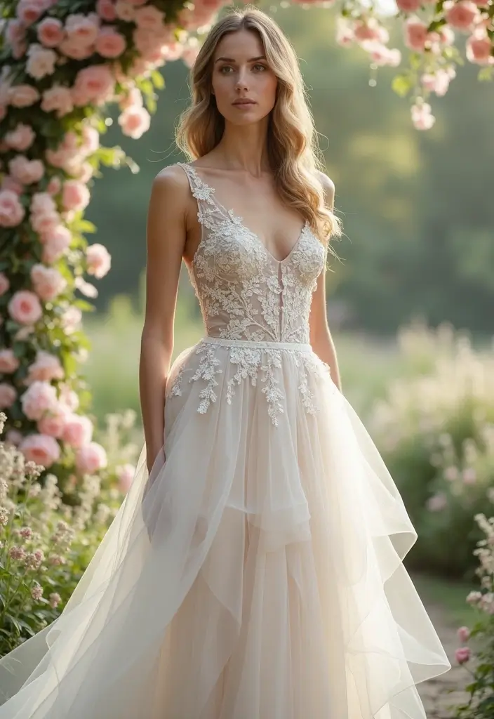 30 Romantic Wedding Dresses That Feel Straight Out of a Dream - 30. Romantic Layering