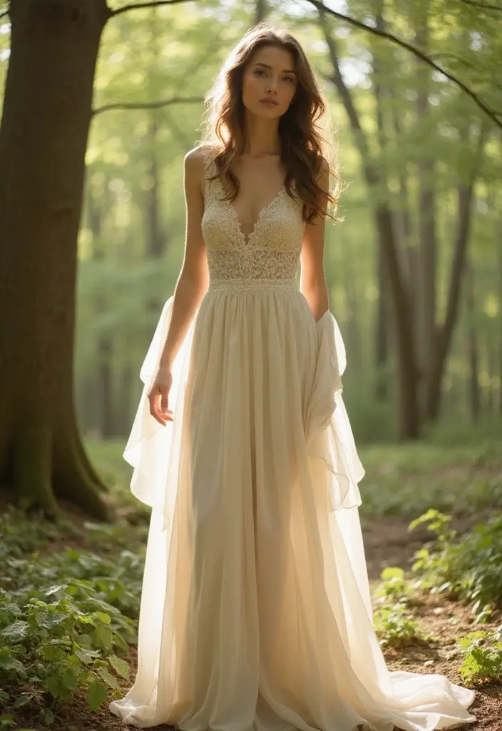 30 Romantic Wedding Dresses That Feel Straight Out of a Dream - 4. Ethereal Chiffon Layers