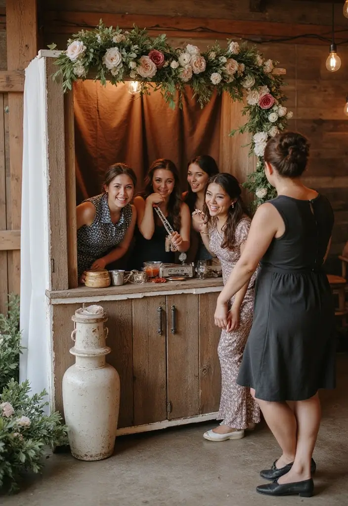 30 Rustic Wedding Ideas That Bring Charm to Your Big Day 15 30 Rustic Wedding Ideas That Bring Charm to Your Big Day - 15. Photo Booth Fun