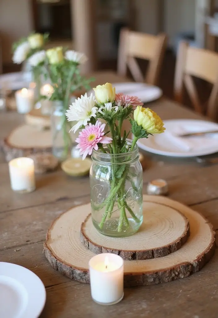 30 Rustic Wedding Ideas That Bring Charm to Your Big Day 6 30 Rustic Wedding Ideas That Bring Charm to Your Big Day - 6. DIY Centerpieces