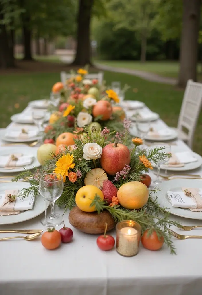 30 Simple Wedding Decorations That Look Incredibly Elegant 10 30 Simple Wedding Decorations That Look Incredibly Elegant - 10. Seasonal Fruit Accents