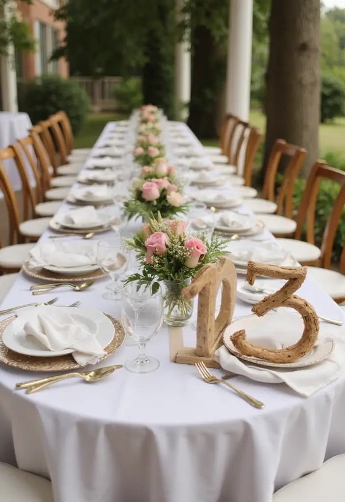30 Simple Wedding Decorations That Look Incredibly Elegant 18 30 Simple Wedding Decorations That Look Incredibly Elegant - 18. Handcrafted Table Numbers