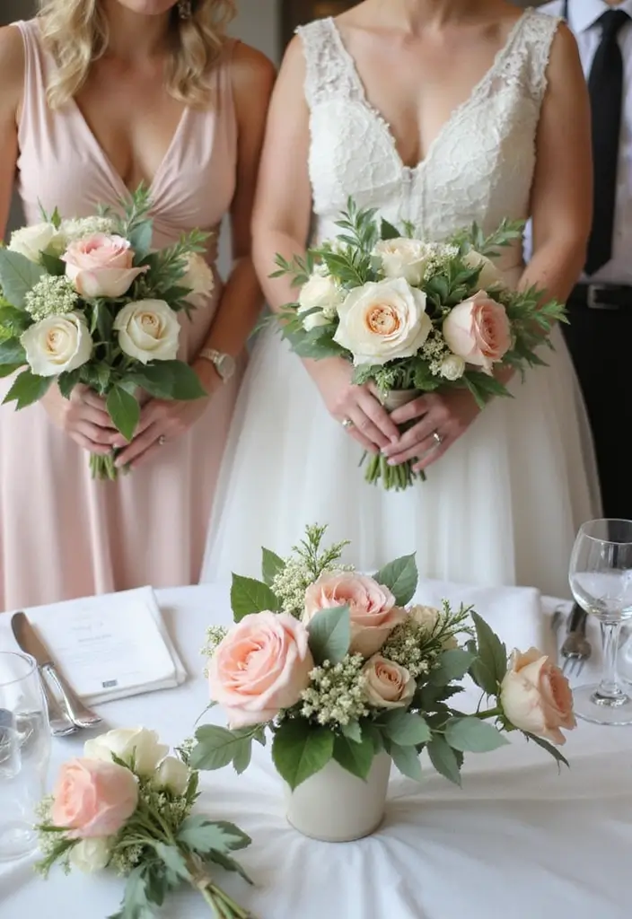 30 Simple Wedding Decorations That Look Incredibly Elegant 23 30 Simple Wedding Decorations That Look Incredibly Elegant - 23. Simple Flower Bouquets