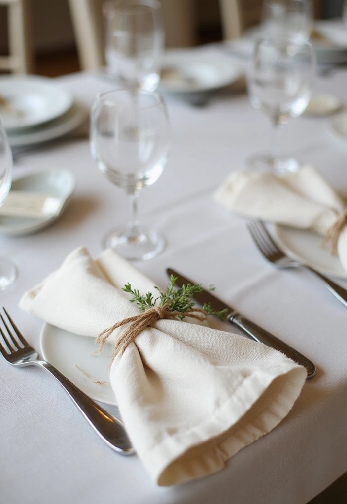 30 Simple Wedding Decorations That Look Incredibly Elegant 5 30 Simple Wedding Decorations That Look Incredibly Elegant - 5. Fabric Napkins