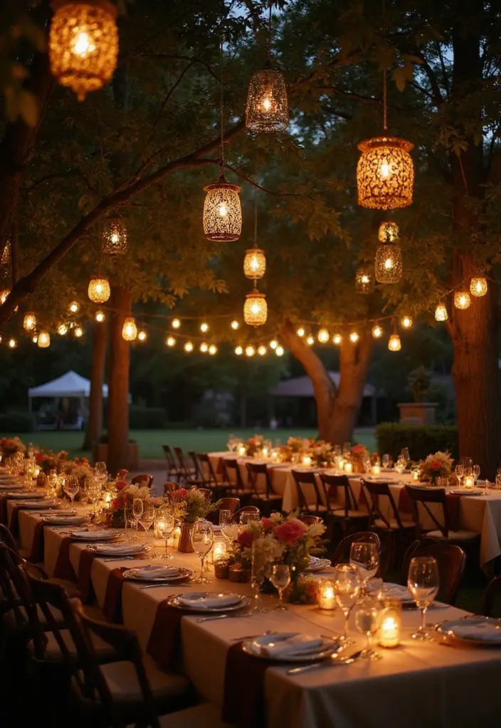 30 Simple Wedding Decorations That Look Incredibly Elegant 8 30 Simple Wedding Decorations That Look Incredibly Elegant - 8. Elegant Lanterns