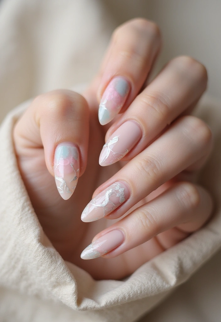 30 Stunning Wedding Nails Designs Every Bride Should Try 13 30 Stunning Wedding Nails Designs Every Bride Should Try - 13. Organic Shapes