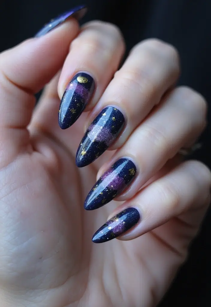 30 Stunning Wedding Nails Designs Every Bride Should Try 14 30 Stunning Wedding Nails Designs Every Bride Should Try - 14. Celestial Patterns