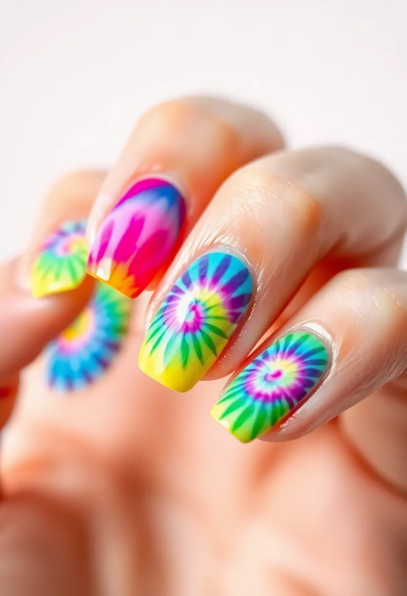 30 Stunning Wedding Nails Designs Every Bride Should Try 17 30 Stunning Wedding Nails Designs Every Bride Should Try - 17. Tie-Dye Patterns