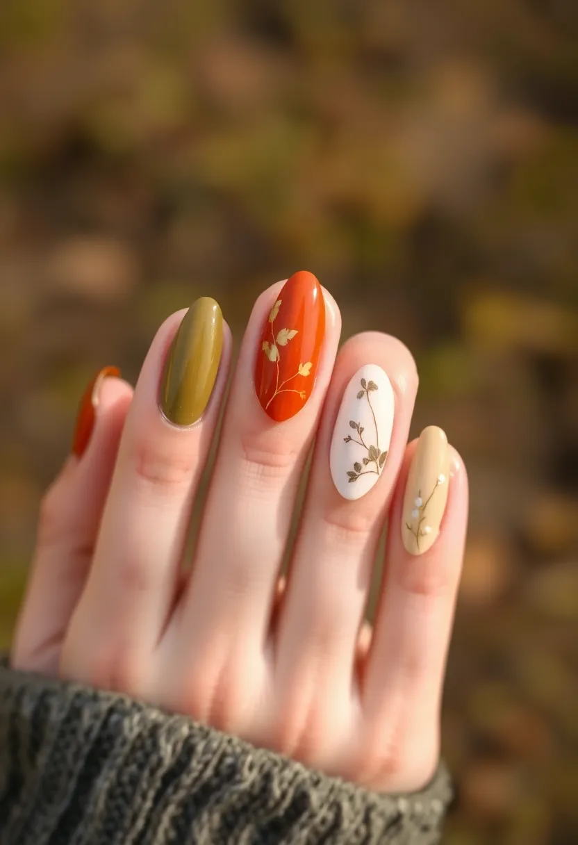30 Stunning Wedding Nails Designs Every Bride Should Try 24 30 Stunning Wedding Nails Designs Every Bride Should Try - 24. Nature’s Touch